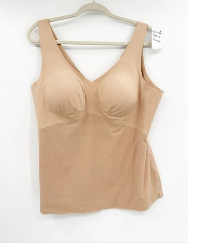 Honeylove LiftWear Sand Nude V-Neck Smoothing Tank Top Size 3X NWT