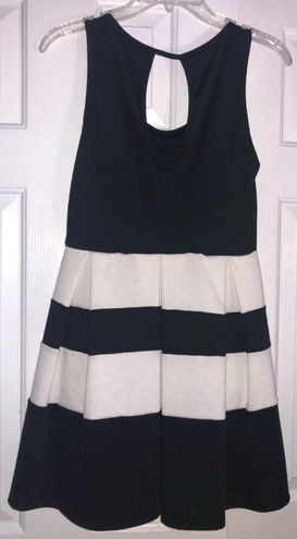 charlotte russe black and white dress