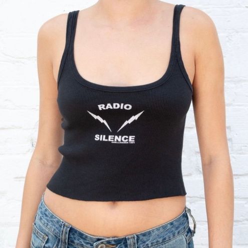 Brandy Melville Radio Silence Beyonca Tank Top Black - $18 New With Tags -  From Seven