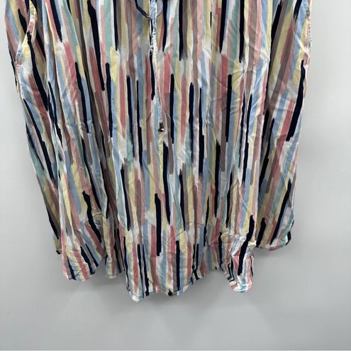 Torrid Mini Challis Pastel Abstract Zip Front Sleeveless Shirt Dress Size  3X - $62 - From Amber