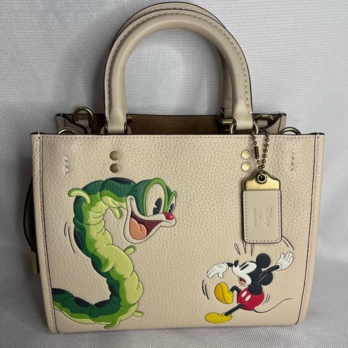 Disney X Coach Rogue 25 in Regenerative Leather with Mickey Mouse