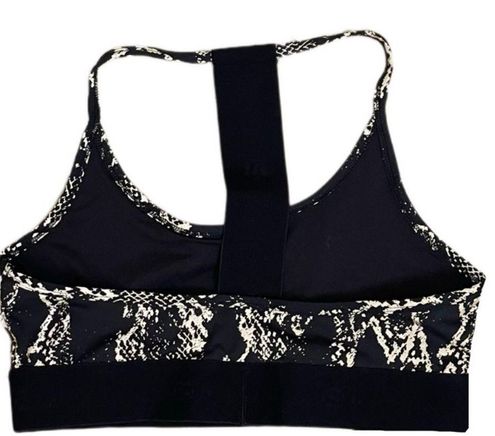 Noli Reflective T-Back Black & Gold Cobra Bra Size L - $28 (51