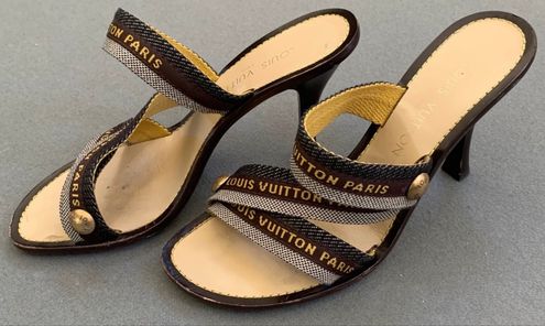 Louis Vuitton Heels Shoes Canvas 39 Brown Size 8 - $385 (43% Off