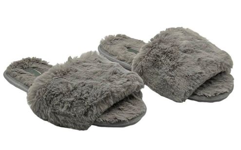 SKIMS Womens The Slide Faux Fur Slipper EU 35 US 4.5 Gray Slip On Fuzzy  Plush Size undefined - $32 New With Tags - From Kathy