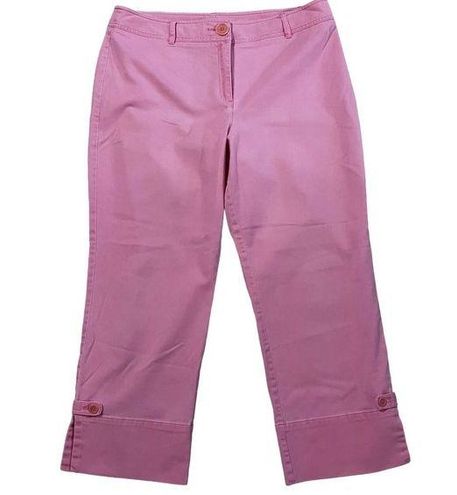 Harold's Capri Pants Pink Cropped Cotton Colorful Size 14 - $28 - From  Jessica