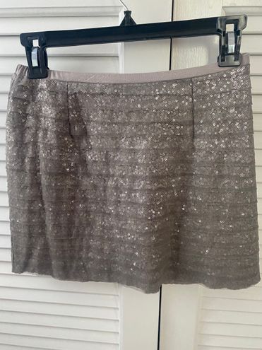 Chan Luu Sequin Skirt Silver 31 85 Off Retail From Lisa