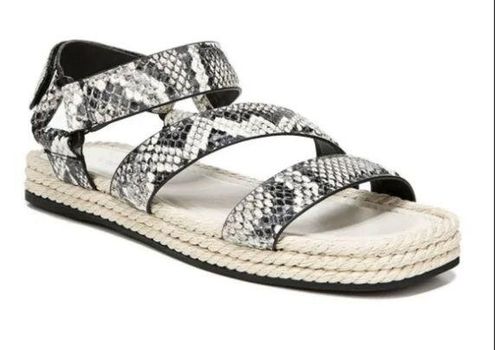 Vince Elian Snake Print Espadrille Sandals Size 8 54 From