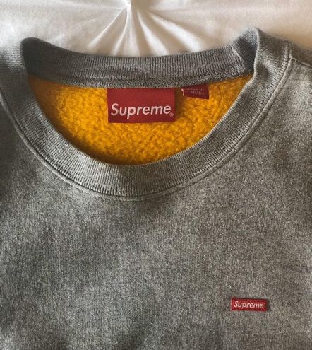 Supreme Small Box Logo Sweatshirt Gray Size M - $372 (38% Off