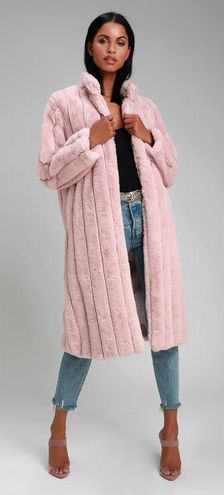 Lulus Pink Faux Fur Coat