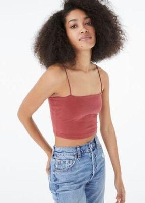 Aeropostale Aéropostale Seriously Soft Cropped Bungee Cami Red