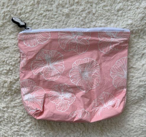 Pink Floral Makeup Pouch