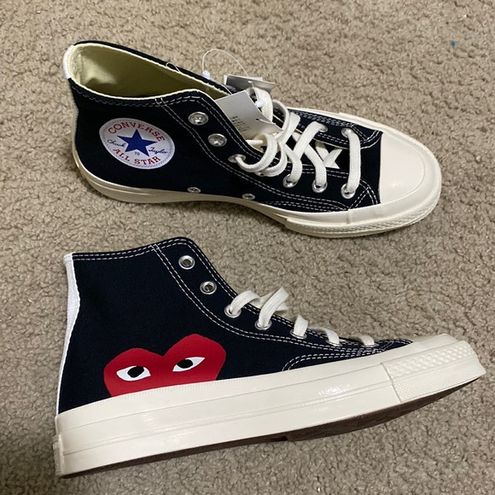 Converse Comme Garcons x Play One Heart Sneakers 10 - $150 New With Tags - From Kaka
