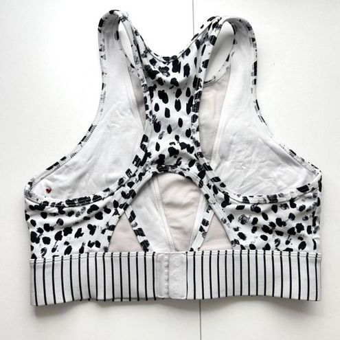 Lorna Jane Sports Bra Womens Large Black White Leopard Print Fierce  Racerback - $29 - From Savannah