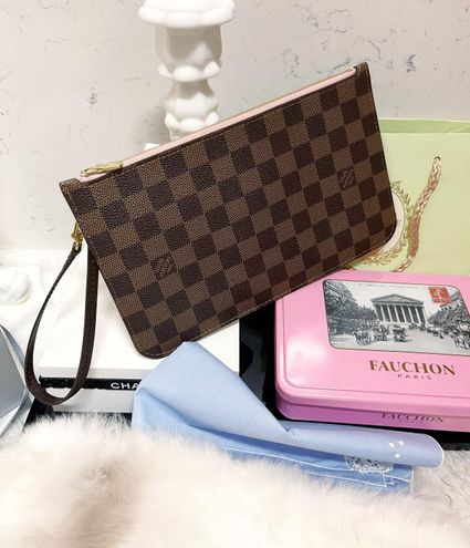 Louis Vuitton Damier Ebene Neverfull Pochette Rose Ballerine - A World Of  Goods For You, LLC