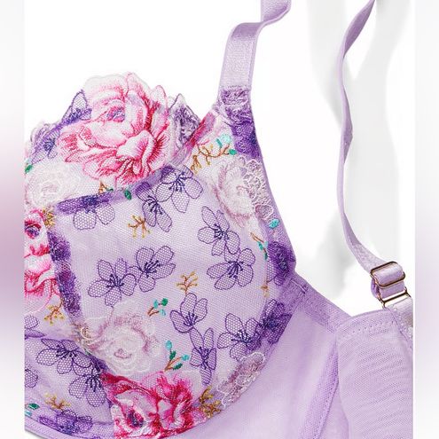 Victoria's Secret, Intimates & Sleepwear, Victoria Secret Unlimited  Electric Blooms Embroidery Full Cup Bra