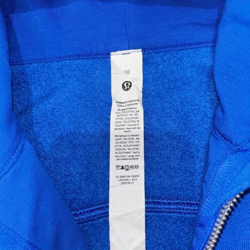 Lululemon Scuba Full-Zip Cropped Hoodie Jacket Blazer Blue Tone Never Worn  Size 10 - $115 - From M