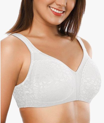 ZeroBound Women's Minimizer Bras Comfort Cushion Strap Wirefree Full  Coverage White Size 40 H - $19 - From jello