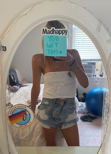 Brandy Melville Kinsley Tube Top White - $25 (21% Off Retail