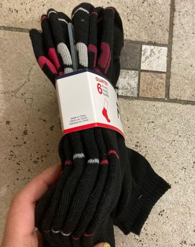 FILA NWT Women Quarter Socks 6 pairs Black - $12 New With Tags - From  Sabrina