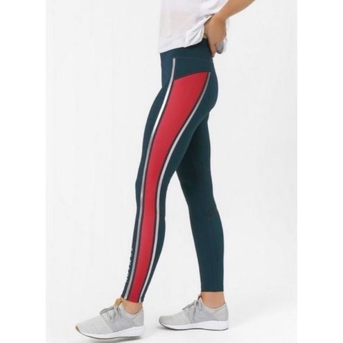 Sweaty Betty Blue Red Striped Ventilated Zero Gravity Leggings S Short -  $41 - From Natalee