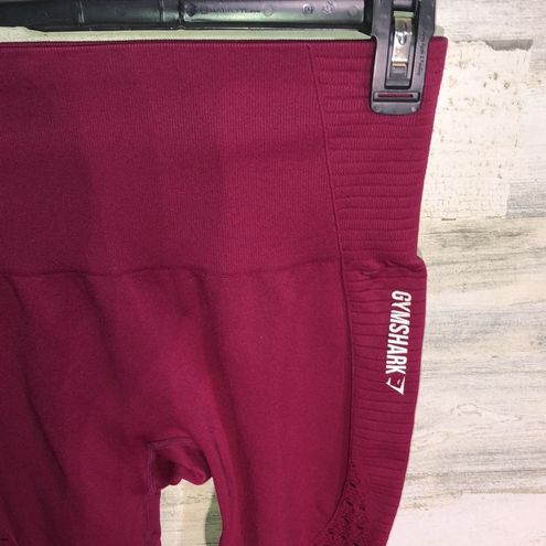 Gymshark red wine color energy seamless high waisted activewear