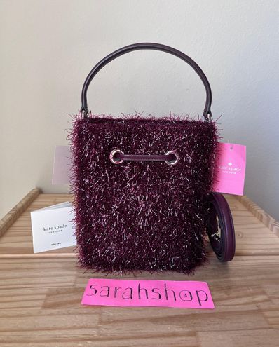 kate spade new york betty faux-fur swag bag