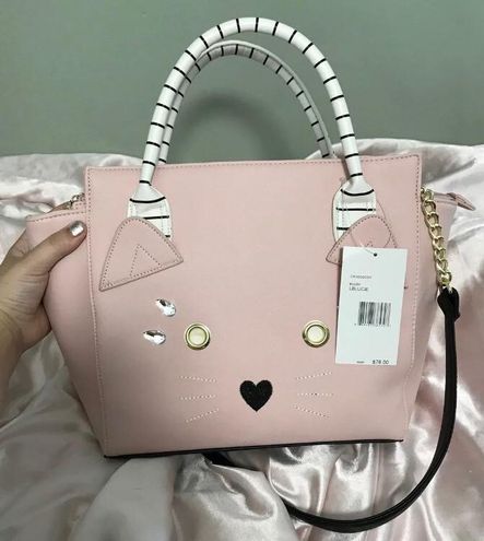 Betsey johnson store cat purse pink