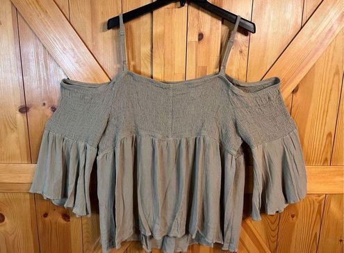 Cold Shoulder Top Slate