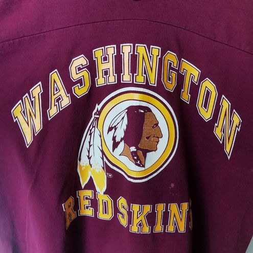 VINTAGE 90s Washington Redskins 3/4 Sleeve T-Shirt sz Large 14-16