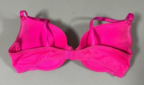 Smart & Sexy Neon Hot Pink Push-Up T-Shirt Bra Bralette Brassiere