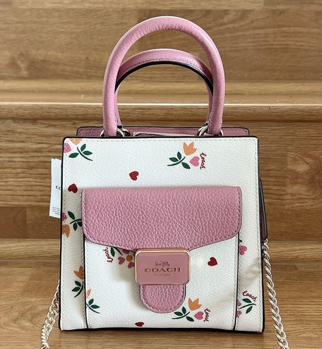 NWT Coach Mini Pepper Crossbody With Heart Petal Print c7599