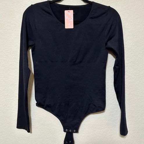 FeelinGirl Seamless Long Sleeve Bodysuit Shapewear for Women Black  Size L - $13 New With Tags - From Classy Cat