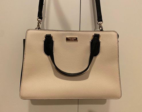 Kate Spade Laurel Way Reese Satchel & Crossbody Bag in Cream/Black Tan -  $102 (74% Off Retail) - From Nikki