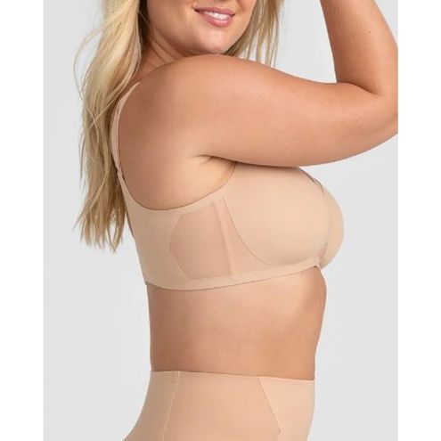 HoneyLove CrossOver Bra Women's Small Sand Beige Wireless Adjustable Straps  - $40 - From Christy