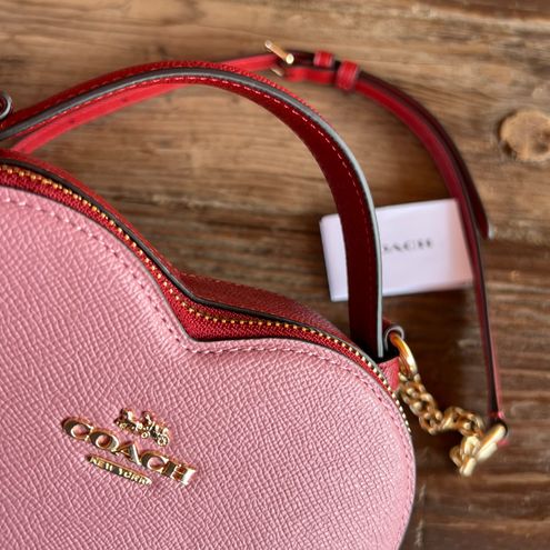 Coach very cute Heart Crossbody In Colorblock NEW Pink Size One Size - $490  - From Alessandra