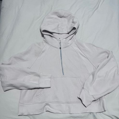 Lululemon White Opal Scuba Half Zip (M/L) - Athletic apparel