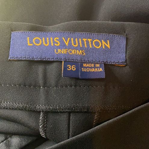 Louis Vuitton, Pants & Jumpsuits, Louis Vuitton Uniforms Black Trousers  Size 36