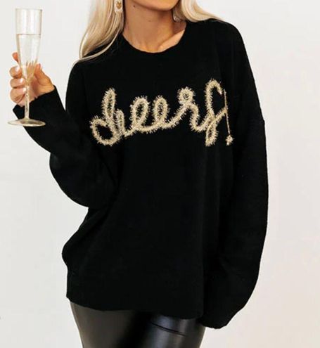 Black Cheers Sweater Size M - $52 - From Casey