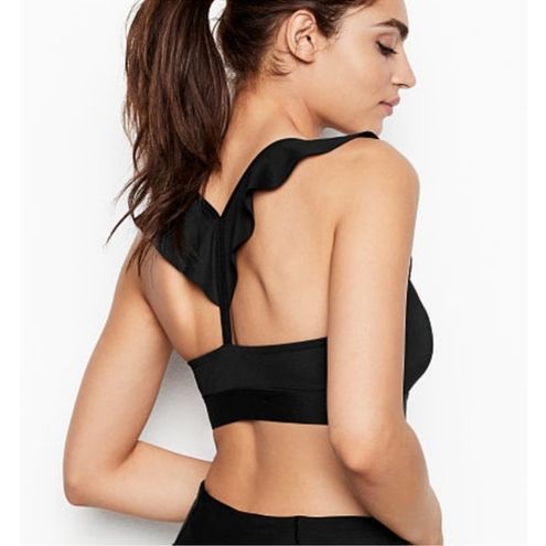 Ruffle Strap Sports Bra