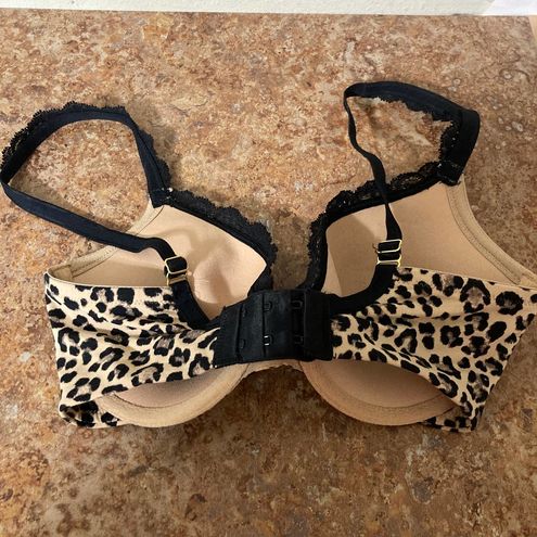 Soma Embraceable Push Up Lace Trim Underwire Bra Leopard 32D Womens  Inimates Size undefined - $17 - From Jalesa