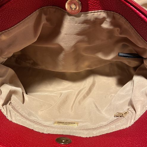 Giani Bernini red leather satchel - $25 (68% Off Retail) - From Penny