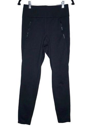 Athleta Women's Peak Hybrid Fleece Tights Black Sz Small Zipper‎ Pockets  511126 - $43 - From Karen