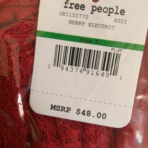 Stunning Free People Tameeka Underwire Bra in Berry Electric