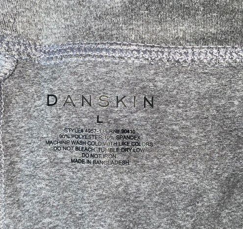 Danskin brushed Leggings pants 4957 Gray Large 4 way stretch moisture  wicking - $31 - From Stacie