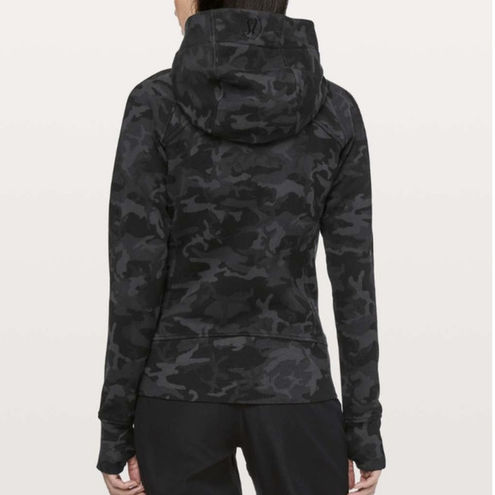 NEW Lululemon scuba cotton fleece lined Incognito camo hoodie size 6 Blue -  $106 - From Nikki