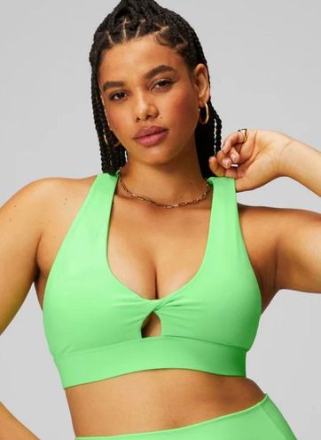 Fabletics Oasis Twist Sports Bra Green Size M - $33 (41% Off Retail) - From  Katie