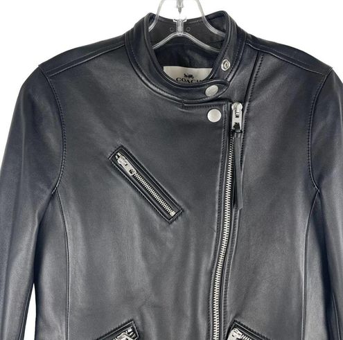 Coach uptown racer on sale jacket