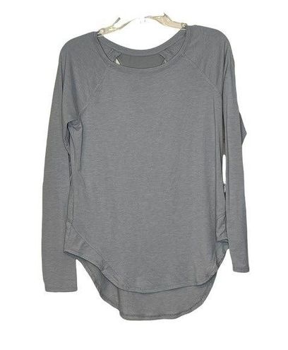 Apana Womens Yoga Top Size Small Gray LS Pullover Athletic Athleisure  Workout - $17 - From Ben