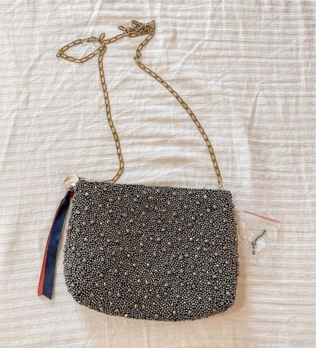 Clare V. Estelle Bag Clutch Beaded Hematite - $175 New With Tags