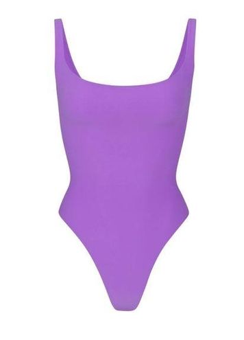 SKIMS fits everybody square neck bodysuit ultra violet XXL - $123 New With  Tags - From Bae